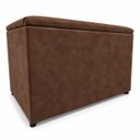 Ver imagem 3 de Puff Baú Banqueta Retangular Organizar e Decorar 55cm Marrom Suede