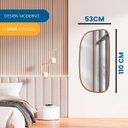 Ver imagem 3 de Espelho Decorativo Orgânico Grande Modelo Ágata 50x110 para Quarto Banheiro Hall