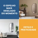 Ver imagem 4 de Espelho Decorativo Orgânico Grande Modelo Ágata 50x110 para Quarto Banheiro Hall