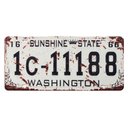 Ver imagem 1 de Placa de Carro Decor em Madeira State Route - Washington