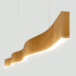Lustre Madeira Retangular Linear Led Integrado 150cm -snk 02 - 3