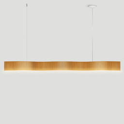 Lustre Madeira Retangular Linear Led Integrado 150cm -snk 02 - 5