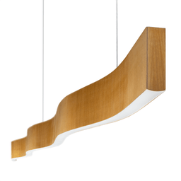 Lustre Madeira Retangular Linear Led Integrado 150cm -snk 02 - 1