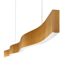 Ver imagem 1 de Lustre Madeira Retangular Linear Led Integrado 150cm -snk 02