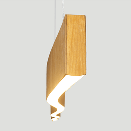 Lustre Madeira Retangular Linear Led Integrado 150cm -snk 02 - 6