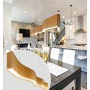 Ver imagem 2 de Lustre Madeira Retangular Linear Led Integrado 150cm -snk 02