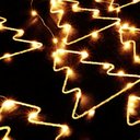 Ver imagem 3 de Kit 3 Cortina Pingente Arvore Branco Quente 108 Leds 4m Bivolt