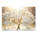 Ver imagem 2 de Quadro Decorativo Floral Pintura Arvore Prosperidade, Tela  Canvas ideal para Sala de Estar e Quarto
