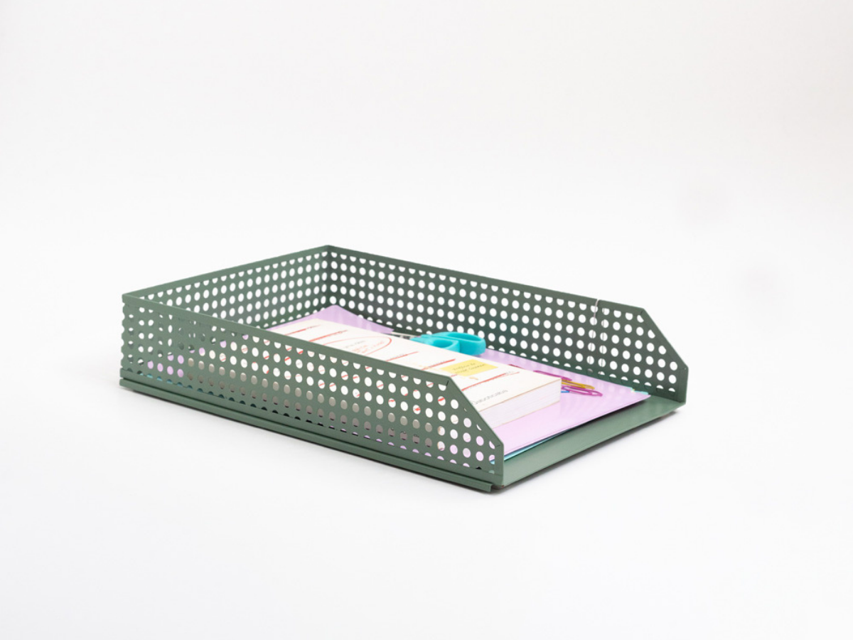 PORTA DOCUMENTOS EMPILHAVEL DE MESA - 4