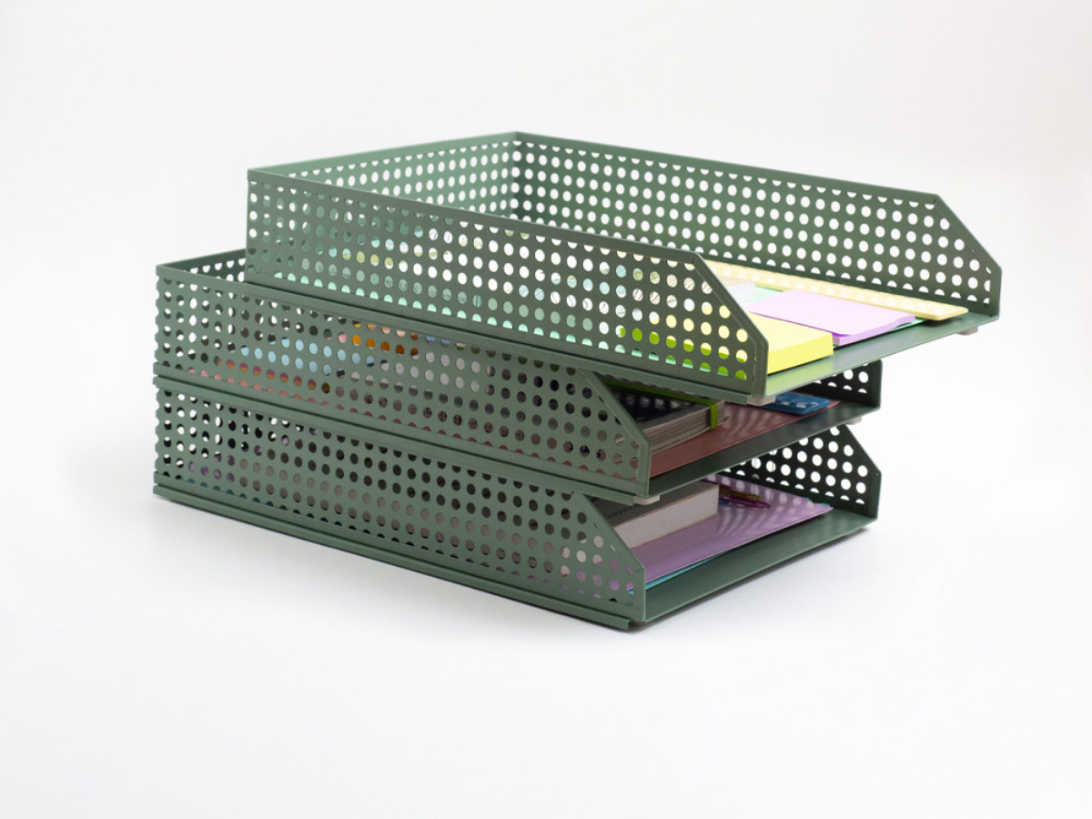 PORTA DOCUMENTOS EMPILHAVEL DE MESA - 7