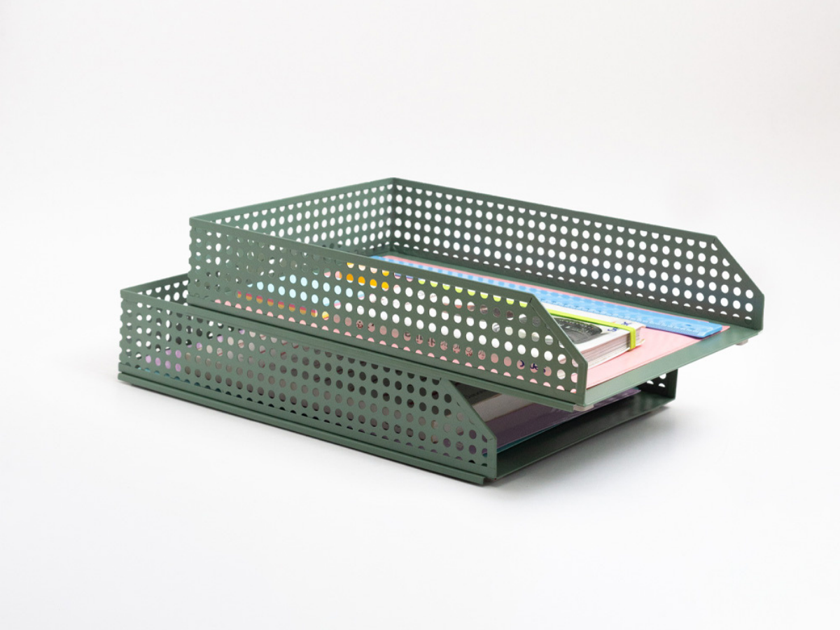 PORTA DOCUMENTOS EMPILHAVEL DE MESA - 5