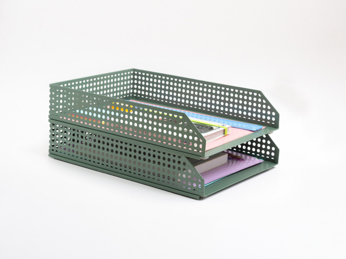 PORTA DOCUMENTOS EMPILHAVEL DE MESA - 6