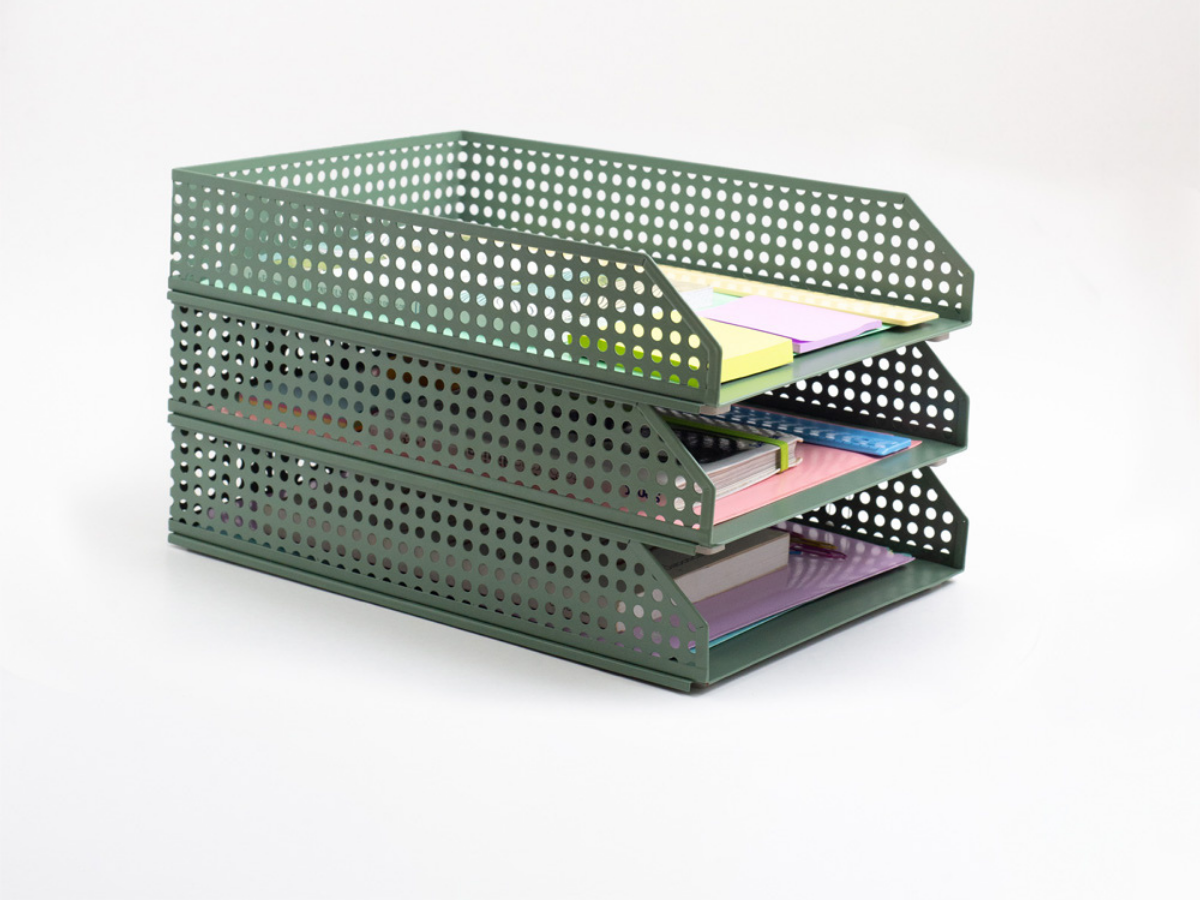 PORTA DOCUMENTOS EMPILHAVEL DE MESA - 8