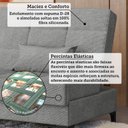 Ver imagem 6 de Sofá Cama Reclinável 3 Lugares 188cm Nassau Yescasa