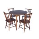 Ver imagem 5 de Jogo de Jantar Colonial Brisa Mesa 90 Cm + 04 Cadeiras Imbuia Rustico