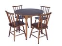 Ver imagem 5 de Jogo de Jantar Colonial Brisa Mesa 90 Cm + 04 Cadeiras Imbuia Rustico