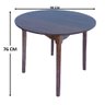 Jogo de Jantar Colonial Brisa Mesa 90 Cm + 04 Cadeiras Imbuia Rustico - 2