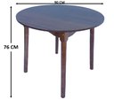Ver imagem 7 de Jogo de Jantar Colonial Brisa Mesa 90 Cm + 04 Cadeiras Imbuia Rustico