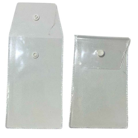 Embalagem Multiuso Pvc Cristal com Botão 9x15cm Kit 20unds