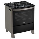 Ver imagem 1 de Fogão Esmaltec Esmeralda 5b Inox Timer Grill Elétrico