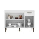 Ver imagem 2 de Balcão de Cozinha para Pia 120 Cm 3 Portas 1 Gaveta Branco - Decibal