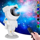 Ver imagem 5 de Projetor Abajur Estrelado Luminária Astronauta USB Luz LED Giratório Múltiplas Cores