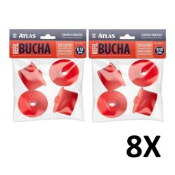 Kit 8 Refil Bucha para Garfo Duplo Profissional AT3646 Atlas - 1 Kit 8 Refil Bucha para Garfo Duplo Profissional AT3646 Atlas - 1