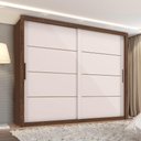 Ver imagem 6 de Guarda Roupa Casal 2 Portas de Correr 6 Gavetas Imperio 272 cm Jacaranda Off White Zanz