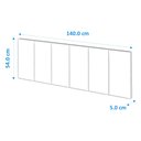 Ver imagem 3 de Cabeceira Painel Estofada para Cama de Casal 1,40 - Bege