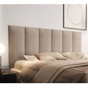 Ver imagem 2 de Cabeceira Painel Estofada para Cama de Casal 1,40 - Bege