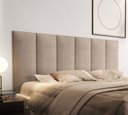 Ver imagem 2 de Cabeceira Painel Estofada para Cama de Casal 1,40 - Bege