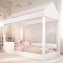 Ver imagem 2 de Cama Infantil Casa Montessoriana Crystal Branco