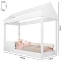 Ver imagem 5 de Cama Infantil Casa Montessoriana Crystal Branco
