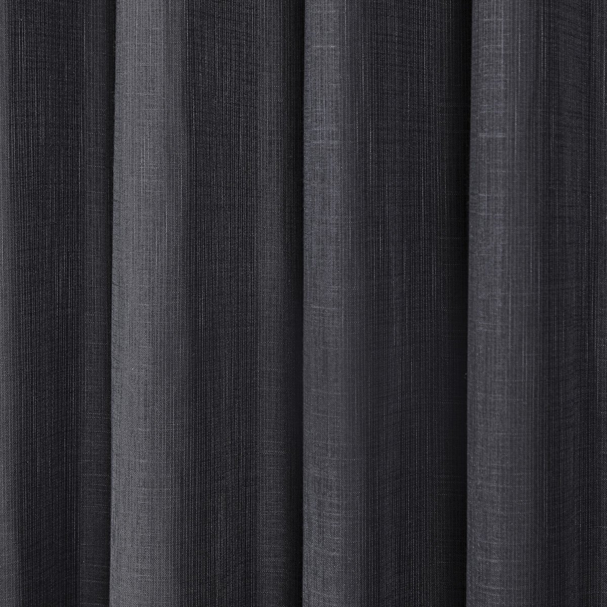 Cortina Luxo Blecaute com Voil Gaze Linho 2,70m X 2,30m Blackout para Sala Quarto Porta Balão Preto - 4