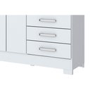 Ver imagem 2 de Guarda Roupa 2 Portas 3 Gavetas C/ 1 Espelho e Pés Briz B64 Branco - Henn
