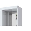 Ver imagem 5 de Guarda Roupa 2 Portas 3 Gavetas C/ 1 Espelho e Pés Briz B64 Branco - Henn