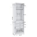 Ver imagem 2 de MÓDULO CLOSET COM GAVETEIRO E PRATELEIRAS M429.B (CLOSET LOJA) MUNDI MOVEIS