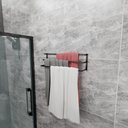 Ver imagem 4 de Toalheiro Triplo Parede 60cm Preto - Big House Shop