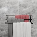 Ver imagem 3 de Toalheiro Triplo Parede 60cm Preto - Big House Shop