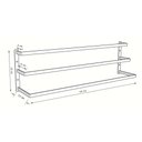 Ver imagem 6 de Toalheiro Triplo Parede 60cm Preto - Big House Shop