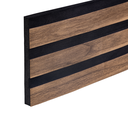 Ver imagem 2 de Painel Ripado Madeto Nogueira Intenso 10cm X 1,0cm 10m