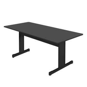 Mesa para Escritório 2000 Retan Preto Onix