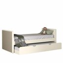 Ver imagem 1 de Cama Babá Tutto New com Auxiliar e Capitonê Off White - Matic Móveis