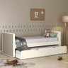 Cama Babá Tutto New com Auxiliar e Capitonê Off White - Matic Móveis - 2