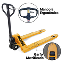 Ver imagem 2 de Paleteira Manual Transpallet Hidráulica 3000kg 03 Ton Roda Dupla 685x1220 Muke Tools