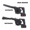Ver imagem 4 de Soprador Aspirador Potente sem Fio Bateria Recarregavel Folhas Sujeira Limpeza Jardim Quintal Compre