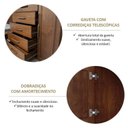 Ver imagem 6 de Conjunto Cômoda 5 Gavetas + Moldura com Espelho 100% Madeira Maciça - Linha Ouro Finestra Móveis