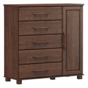 Ver mais imagens de Conjunto Cômoda 5 Gavetas + Moldura com Espelho 100% Madeira Maciça - Linha Ouro Finestra Móveis