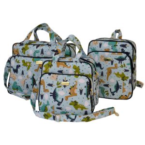 Bolsas Bebê 3 Peças Mala de Maternidade Mochila Menino