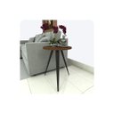 Ver imagem 1 de Mesinha Lateral Sala Quarto de Canto Redonda P.m Fs